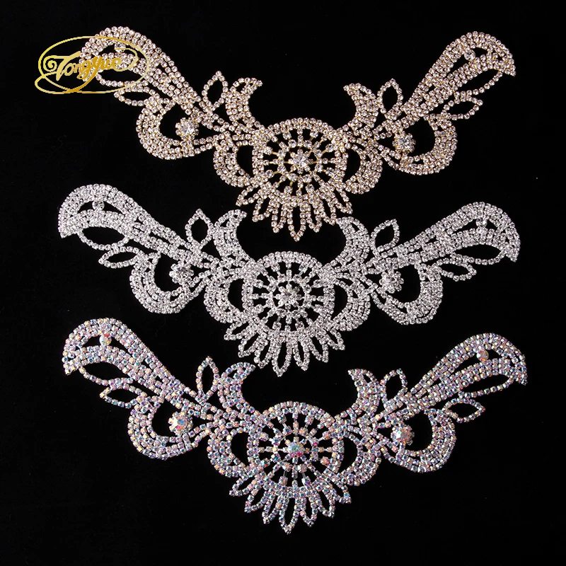 24.2 * 8.6 cm Gorgeous Rhinestones Decals Crafts Sewn Repair Crystal Rhinestones Wedding Dress Decoration
24.2 * 8.6 cm Gorgeous Rhinestones Decals Crafts Sewn Repair Crystal Rhinestones Wedding Dress Decoration