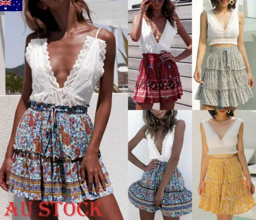 AU New Chiffon BOHO Ladies Floral Jersey Gypsy High Waist Mini Skirt Sun A-line Flower Printed Mini Skirts Female Clothing
AU New Chiffon BOHO Ladies Floral Jersey Gypsy High Waist Mini Skirt Sun A-line Flower Printed Mini Skirts Female Clothing