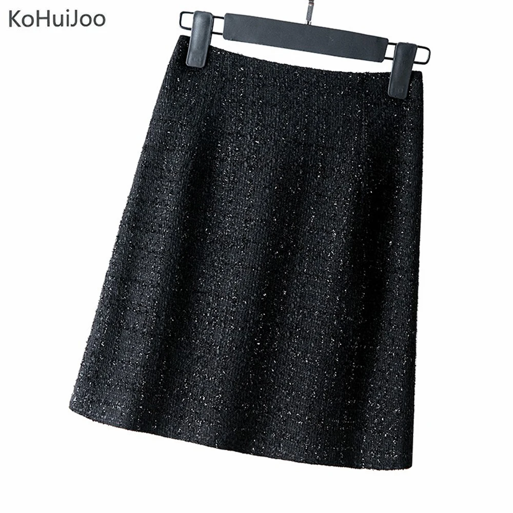KoHuiJoo Black Tweed Skirt Women Plus Size High Waist Slim Office Ladies Casual Work Pencil Skirts Gothic Style Clothing 4XL
KoHuiJoo Black Tweed Skirt Women Plus Size High Waist Slim Office Ladies Casual Work Pencil Skirts Gothic Style Clothing 4XL