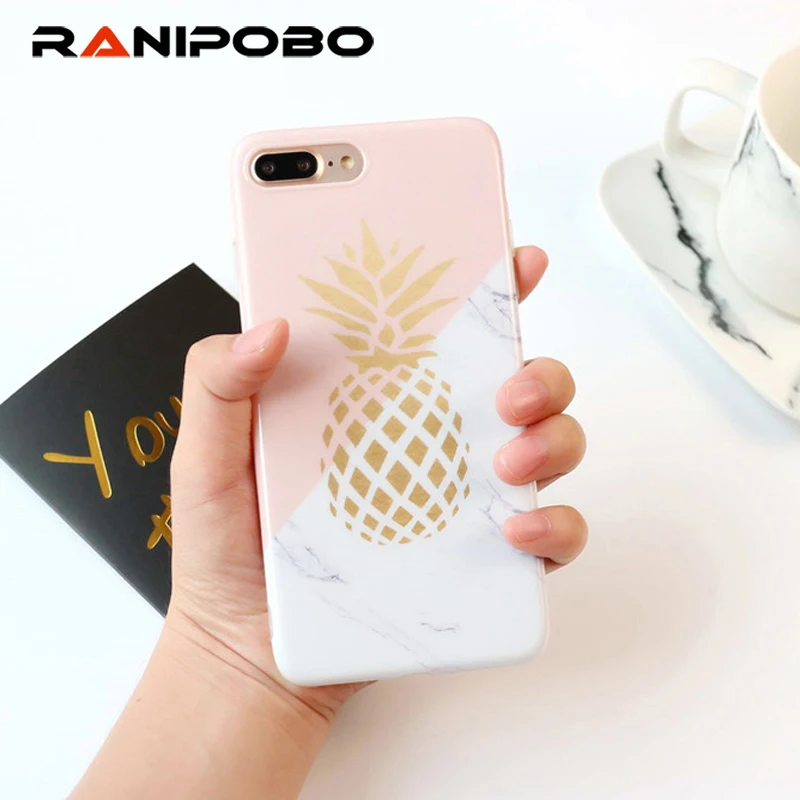 Fashion IMD Gold Pineapple Marble Phone Case For iphone 7 Case Stone Pattern Geometric Splice Cover Cases For iphone 6 6S Plus
Fashion IMD Gold Pineapple Marble Phone Case For iphone 7 Case Stone Pattern Geometric Splice Cover Cases For iphone 6 6S Plus