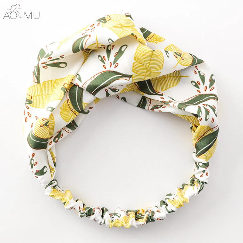 AOMU 2018 Korean New Women Hair Accessories Turban flower Headband Floral Prints Bandanas Elastic Hair Bands Gum Hair for Girls
AOMU 2018 Korean New Women Hair Accessories Turban flower Headband Floral Prints Bandanas Elastic Hair Bands Gum Hair for Girls