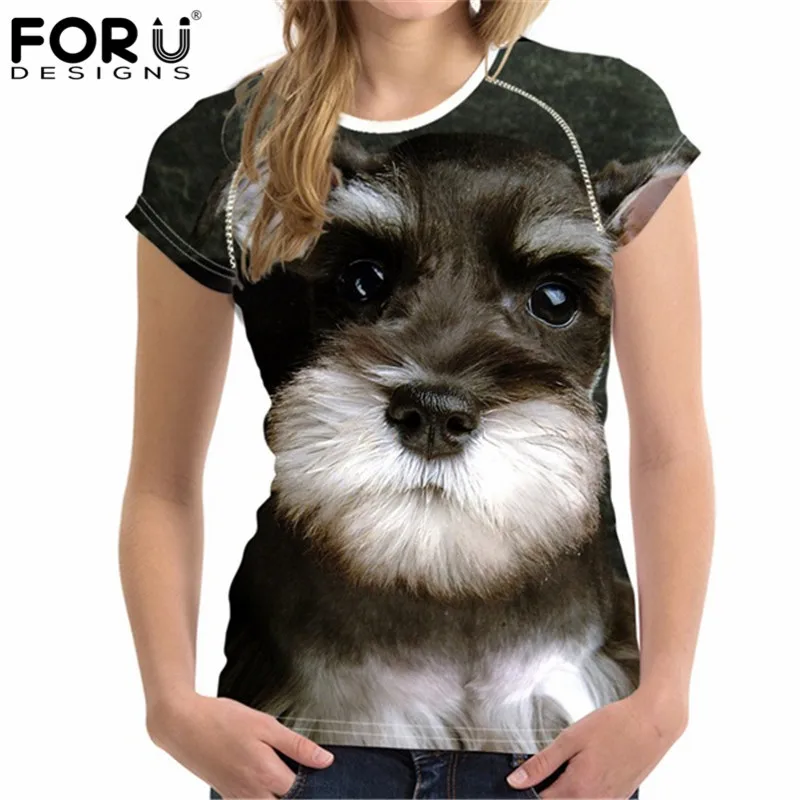 FORUDESIGNS 3D Schnauzer Women T Shirt Tees Woman Tops O Neck Elastic Ladies Basic Shirt Girl Female Dogs T-shirt Clothing Lady
FORUDESIGNS 3D Schnauzer Women T Shirt Tees Woman Tops O Neck Elastic Ladies Basic Shirt Girl Female Dogs T-shirt Clothing Lady