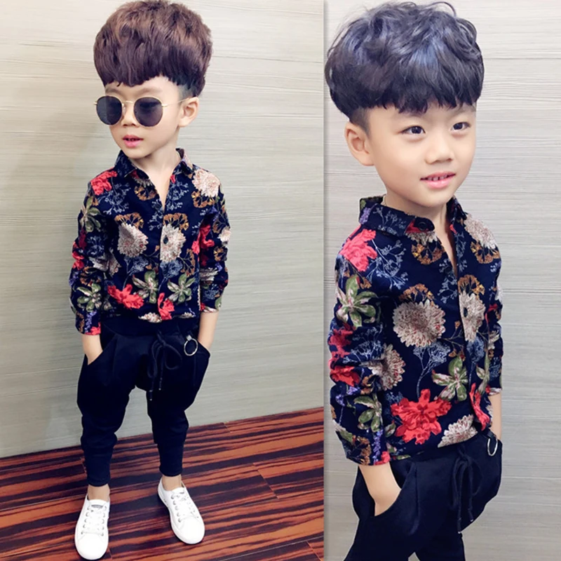 Boys Shirts 2019 Kids Spring Autumn Long Sleeve Shirts For Baby Boy Tops Children Shirts 100~150 toddlers stripe flowers
Boys Shirts 2019 Kids Spring Autumn Long Sleeve Shirts For Baby Boy Tops Children Shirts 100~150 toddlers stripe flowers