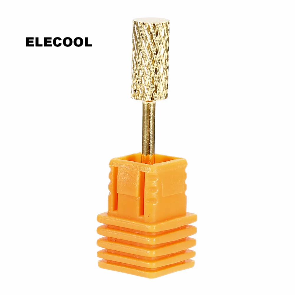 ELECOOL gold color Cylindrical Nail Drill Bit Grinding Head Manicure Pedicure Machine Tool Accessories for Dead Skin
ELECOOL gold color Cylindrical Nail Drill Bit Grinding Head Manicure Pedicure Machine Tool Accessories for Dead Skin