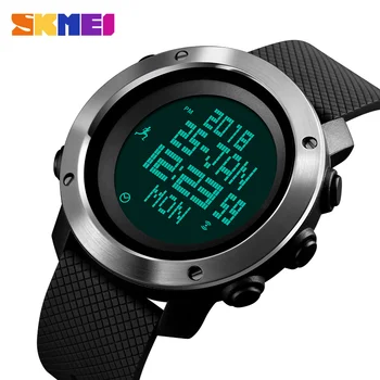 

SKMEI Men Watch Compass World Time Pressure Pedometer Stopwatch Calorie Electronic Digital Watches Relogio Masculino 1430/1431