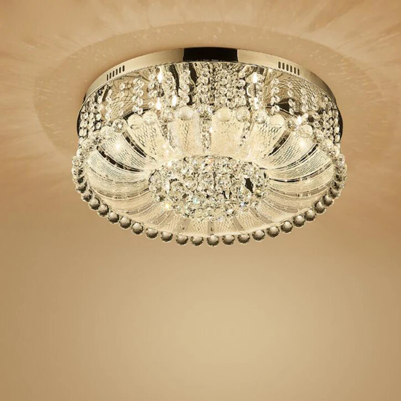 American crystal ceiling lamp European-style LED round living room lamp modern minimalist bedroom restaurant lighting creative
American crystal ceiling lamp European-style LED round living room lamp modern minimalist bedroom restaurant lighting creative