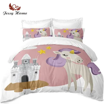 Unicorn Bedding Set Queen Size White Pink Duvet Cover Rainbow Bed Set Star Bedclothes 3pcs US/AU/RU Size with Pillow Case M945
Unicorn Bedding Set Queen Size White Pink Duvet Cover Rainbow Bed Set Star Bedclothes 3pcs US/AU/RU Size with Pillow Case M945