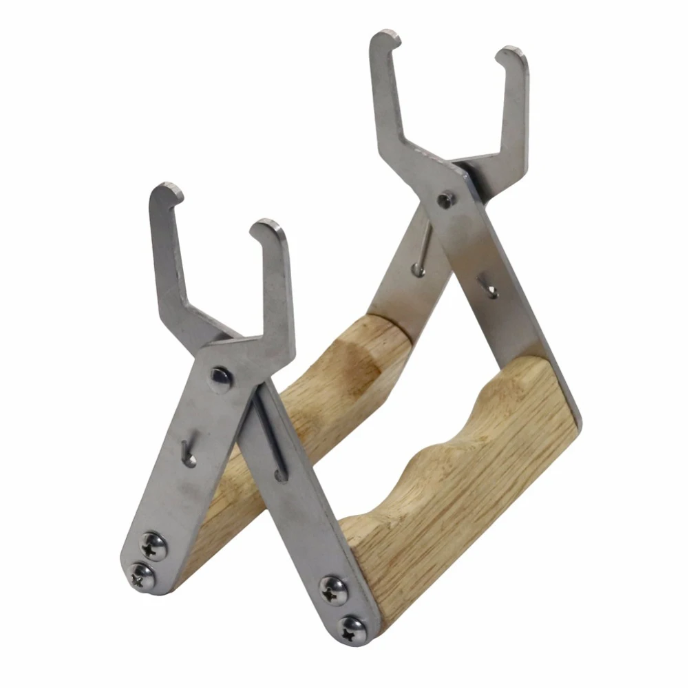 Stainless Steel Portable Protective Beehive Clamp Wood Handle Easy Apply Durable Lifter Professional Beekeeping Tool Capture
Stainless Steel Portable Protective Beehive Clamp Wood Handle Easy Apply Durable Lifter Professional Beekeeping Tool Capture