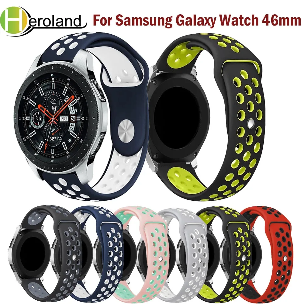2 Colorful Straps 22mm Replacemet for Samsung Galaxy Watch 46mm wristband Breathable smart watch band Sport Silicone Accessories
2 Colorful Straps 22mm Replacemet for Samsung Galaxy Watch 46mm wristband Breathable smart watch band Sport Silicone Accessories