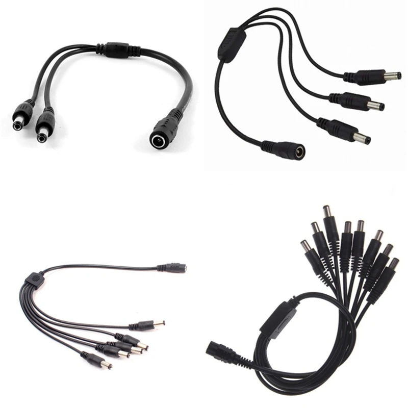 1 DC female to 2 ,3,4,5,6,8 male connector wire DC power Power Splitter Adapter Cable LED DC Connector for LED Strip CCTV Camera
1 DC female to 2 ,3,4,5,6,8 male connector wire DC power Power Splitter Adapter Cable LED DC Connector for LED Strip CCTV Camera