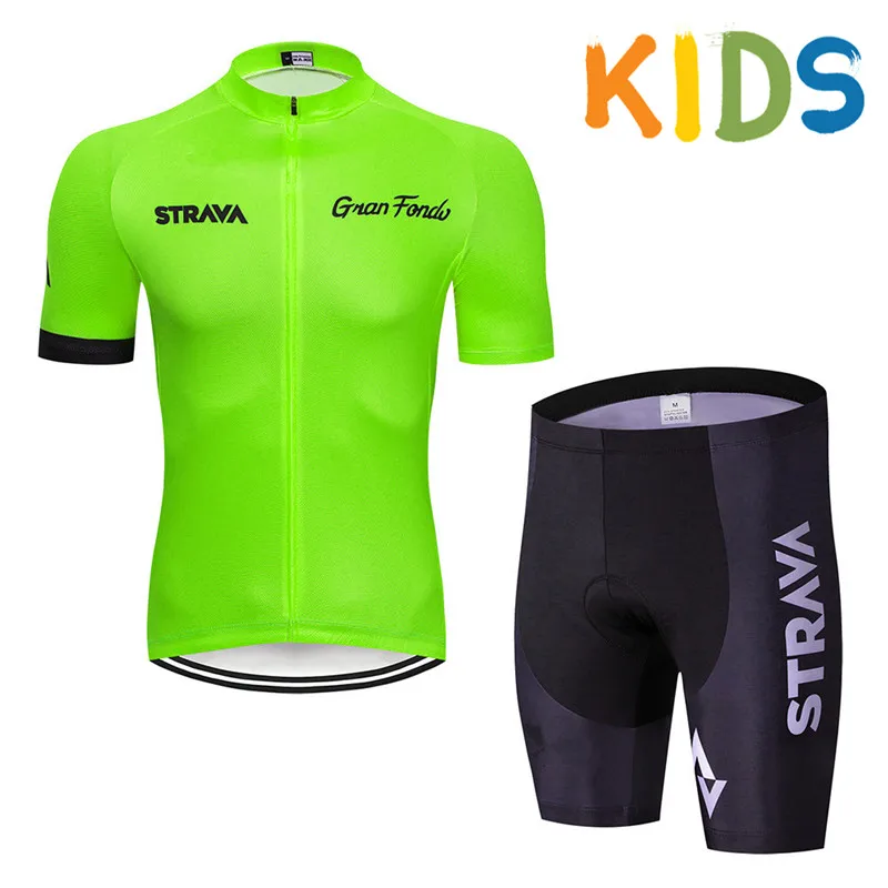 2018 STRAVA team Breathable Quick Dry Children Cycling Jersey set Children's Bike Boys Girls Clothes Summer Bike Wear
2018 STRAVA team Breathable Quick Dry Children Cycling Jersey set Children's Bike Boys Girls Clothes Summer Bike Wear