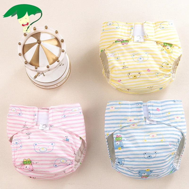 Pure Cotton Triple-decker Cartoon Nappy Baby Waterproof Diapers Prevent Side Leakage Diaper Pants 3Colors
Pure Cotton Triple-decker Cartoon Nappy Baby Waterproof Diapers Prevent Side Leakage Diaper Pants 3Colors