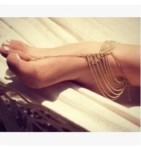 European and American foreign trade summer wild fashion multilayer chain mittens anklets anklets for women free shipping
European and American foreign trade summer wild fashion multilayer chain mittens anklets anklets for women free shipping