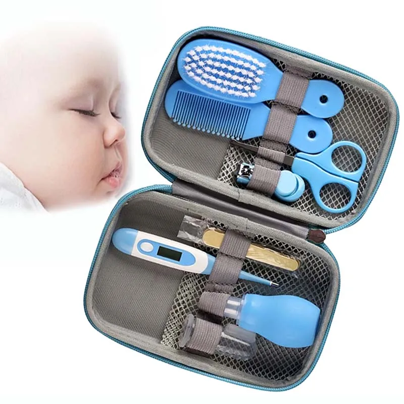 Multifunction Baby Kit 8 Pcs/Set Newborn Baby Kids Nail Hair Health Care Thermometer Grooming Brush Kit with Gift Box
Multifunction Baby Kit 8 Pcs/Set Newborn Baby Kids Nail Hair Health Care Thermometer Grooming Brush Kit with Gift Box