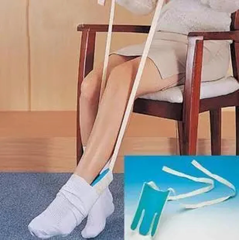 Sock Slider Aid Helper Easy Put Socks On Off No Bending Stretching for Pregnancy and Injuries Living Tool Blue
Sock Slider Aid Helper Easy Put Socks On Off No Bending Stretching for Pregnancy and Injuries Living Tool Blue