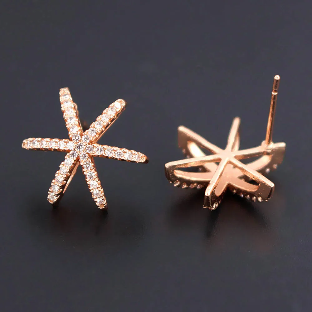 Fashion Micro Paved Zirconia Zircon CZ Stud Earrings Cross Brass Metal Rose Gold Women Bridal Wedding Earrings
Fashion Micro Paved Zirconia Zircon CZ Stud Earrings Cross Brass Metal Rose Gold Women Bridal Wedding Earrings