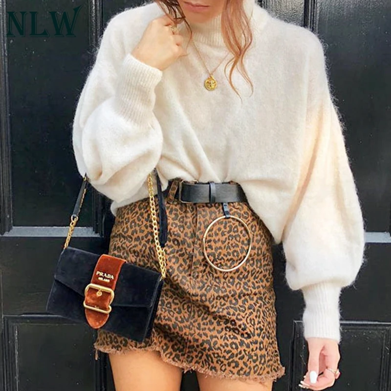NLW Mohair High Fashion Pullovers Casual Sweaters Soft Winter Knitted Sweater Women Feminino Solid Elegant Jumper
NLW Mohair High Fashion Pullovers Casual Sweaters Soft Winter Knitted Sweater Women Feminino Solid Elegant Jumper