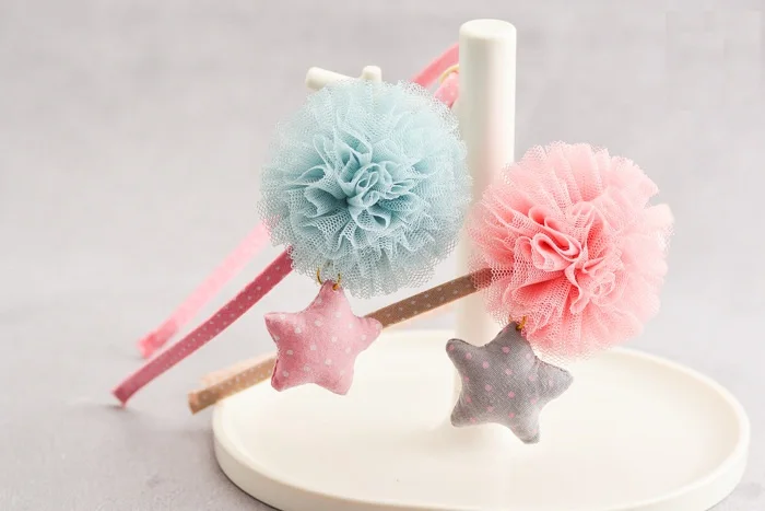 Boutique 10pcs Fashion Cute Tulle Pom Pom Ball Hairbands Polka Dot Star Hair Sticks Princess Headwear Girls Hair Accessories
Boutique 10pcs Fashion Cute Tulle Pom Pom Ball Hairbands Polka Dot Star Hair Sticks Princess Headwear Girls Hair Accessories