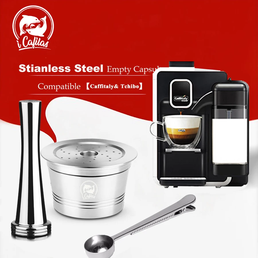 ICafilas New Stainless Steel Refillable Reusable Coffee Capsule Cafeteira Filter for K Fee &Tchibo Cafissimo Cream Maker
ICafilas New Stainless Steel Refillable Reusable Coffee Capsule Cafeteira Filter for K Fee &Tchibo Cafissimo Cream Maker