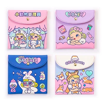 Girl Sanitary Pads Organizer Bag Women Cartoon Leather Napkin Pouch Coin Purse Cosmetic Jewelry Headwear Storage Bags
Girl Sanitary Pads Organizer Bag Women Cartoon Leather Napkin Pouch Coin Purse Cosmetic Jewelry Headwear Storage Bags