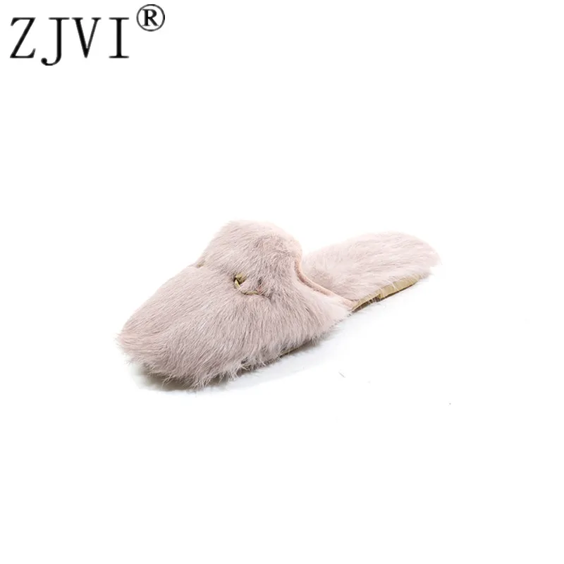 ZJVI woman sexy Rabbit hair fur sliper flats 2018 women suede genuine leather winter autumn ladies womens flat party shoes
ZJVI woman sexy Rabbit hair fur sliper flats 2018 women suede genuine leather winter autumn ladies womens flat party shoes