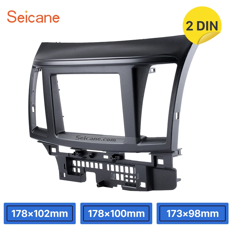 Seicane 2DIN Black Car Radio Fascia for Mitsubishi Fortis & Lancer CD Panel Dash Trim Installation Kit 173*98/178*100/178*102mm
Seicane 2DIN Black Car Radio Fascia for Mitsubishi Fortis & Lancer CD Panel Dash Trim Installation Kit 173*98/178*100/178*102mm
