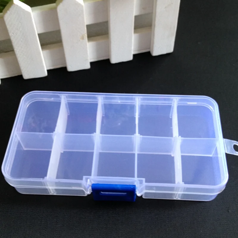 3pcs Adjustable Plastic 10 Compartment Storage Box Earring Ring Jewelry Bin Bead Case Container A828
3pcs Adjustable Plastic 10 Compartment Storage Box Earring Ring Jewelry Bin Bead Case Container A828