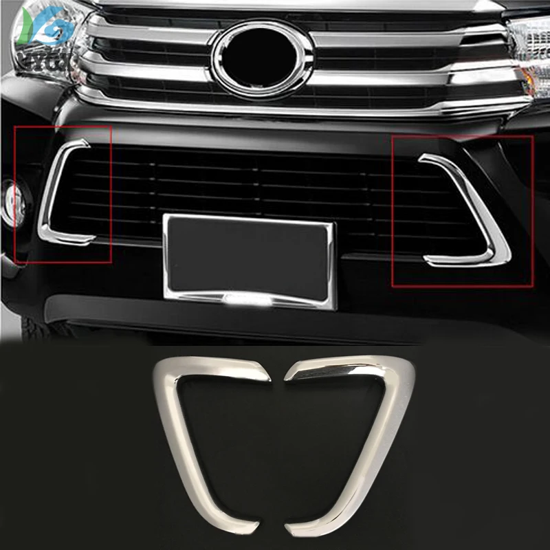 Аксессуары для Hilux 2017 хромированная декоративная отделка гриля toyota hilux revo 2015 2016 +