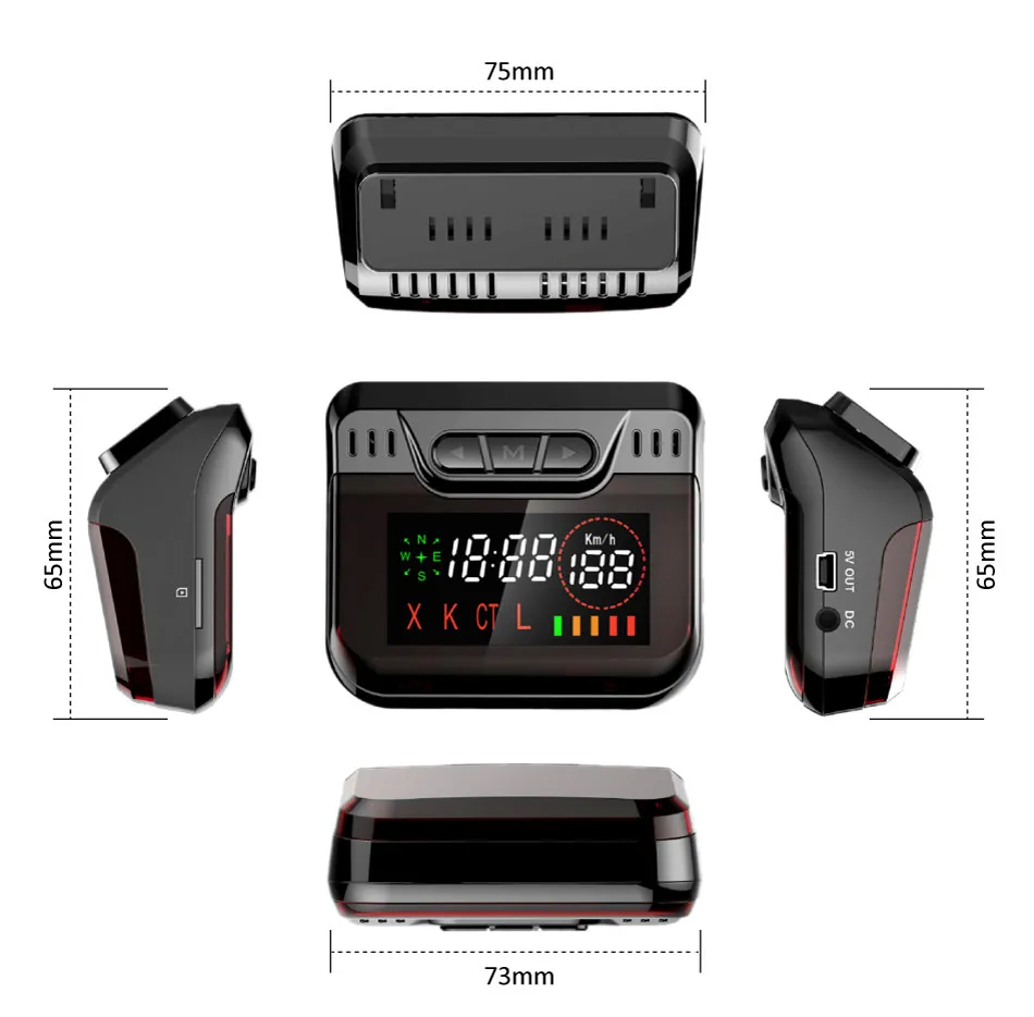 Ruccess Police Radar Detector 360 Catch X L CT LA GPS Speed Laser band Anti Radar Detector Car Detector for Russia New Arrival 1 (12)