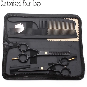 Suit 5.5" 16cm Customized Logo Cutting Scissors Thinning Shears Professional Hairdressing Scissors Hair Scissor With Combs C1104
Suit 5.5" 16cm Customized Logo Cutting Scissors Thinning Shears Professional Hairdressing Scissors Hair Scissor With Combs C1104