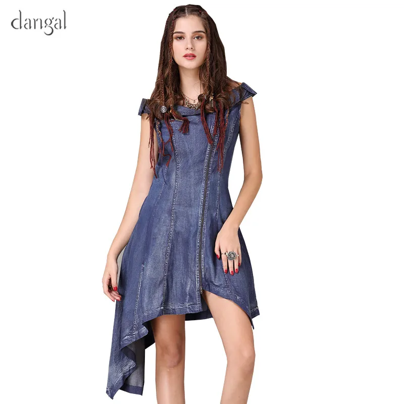 Dangal Summer Women Dress Irregular New A-Line Dresses Slash Neck Solid Short Sleeve Short Cotton Denim Sexy Dress Vestidos 2018
Dangal Summer Women Dress Irregular New A-Line Dresses Slash Neck Solid Short Sleeve Short Cotton Denim Sexy Dress Vestidos 2018