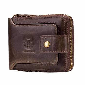 BULLCAPTAIN Men Genuine Leather Brand RFID Wallet Fashion Male Organizer Coin Purse Pockets Slim Zipper Clamp Wallet Card Holder
BULLCAPTAIN Men Genuine Leather Brand RFID Wallet Fashion Male Organizer Coin Purse Pockets Slim Zipper Clamp Wallet Card Holder