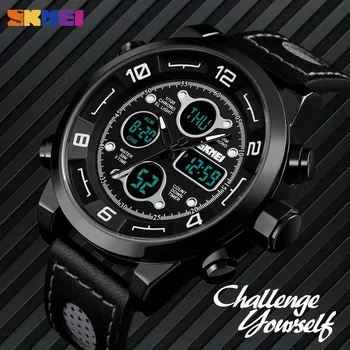 SKMEI Watches Men Sport Countdown Fitness Watch Three Time Chronograph Stopwatch Clock Electronic Watch Wrist Relogio Masculino
SKMEI Watches Men Sport Countdown Fitness Watch Three Time Chronograph Stopwatch Clock Electronic Watch Wrist Relogio Masculino
