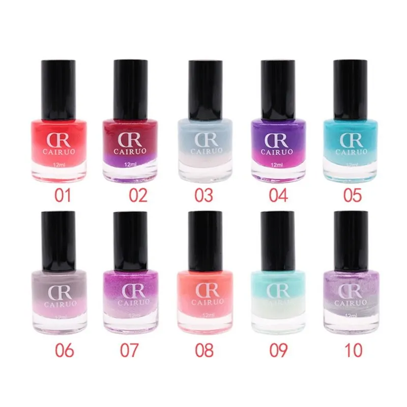 12ml Nail Polish Warm Cold Nails Art Long-lasting Warming Nail Gradient Color Temperature Control Colorless Changing 20 Colors
12ml Nail Polish Warm Cold Nails Art Long-lasting Warming Nail Gradient Color Temperature Control Colorless Changing 20 Colors