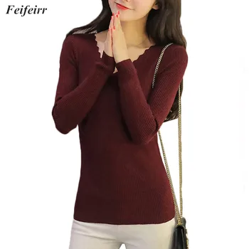 V-neck Spring Autumn Elasticity Pullovers Women 2018 New Korean version slim Knitted Solid bottoming Sweater tops
V-neck Spring Autumn Elasticity Pullovers Women 2018 New Korean version slim Knitted Solid bottoming Sweater tops
