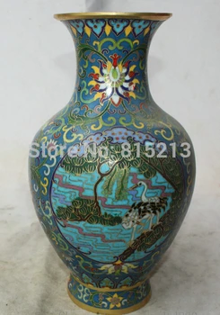bi001315 12" Marked Chinese dynasty palace Cloisonne Bronze Gild bird flower Bottle Vase
bi001315 12" Marked Chinese dynasty palace Cloisonne Bronze Gild bird flower Bottle Vase