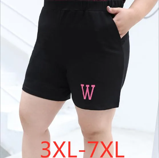 2019 summer plus size shorts for women casual loose elastic waist large size wowan black letter silk shorts 3XL 4XL 5XL 6XL 7XL
2019 summer plus size shorts for women casual loose elastic waist large size wowan black letter silk shorts 3XL 4XL 5XL 6XL 7XL