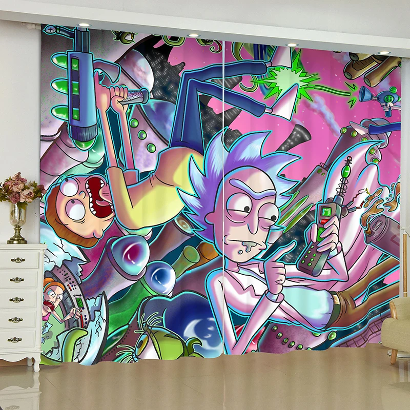 Rick and Morty Curtains for Window Doc and Mharti Cartoon Blinds Finished Drapes Window Blackout Curtains Parlour Room Blinds
Rick and Morty Curtains for Window Doc and Mharti Cartoon Blinds Finished Drapes Window Blackout Curtains Parlour Room Blinds