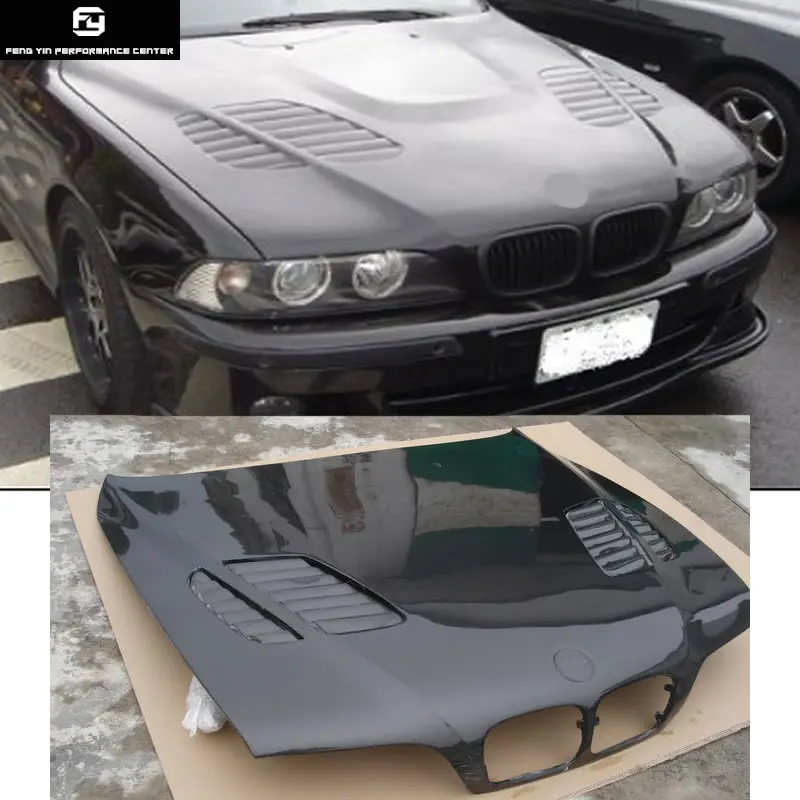 E39 5 series Carbon Fiber Front engine Hood Bonnets engine Covers with vents for BMW E39 525i 95-03
E39 5 series Carbon Fiber Front engine Hood Bonnets engine Covers with vents for BMW E39 525i 95-03