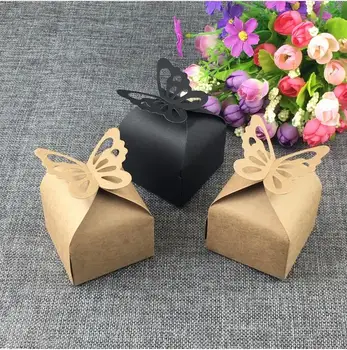 Hotsale 50 Pcs/set 6*6*7cm kraft gift box Butterfly Shape Candy kraft gift box Wedding Favor Candy Boxes Gift Box
Hotsale 50 Pcs/set 6*6*7cm kraft gift box Butterfly Shape Candy kraft gift box Wedding Favor Candy Boxes Gift Box