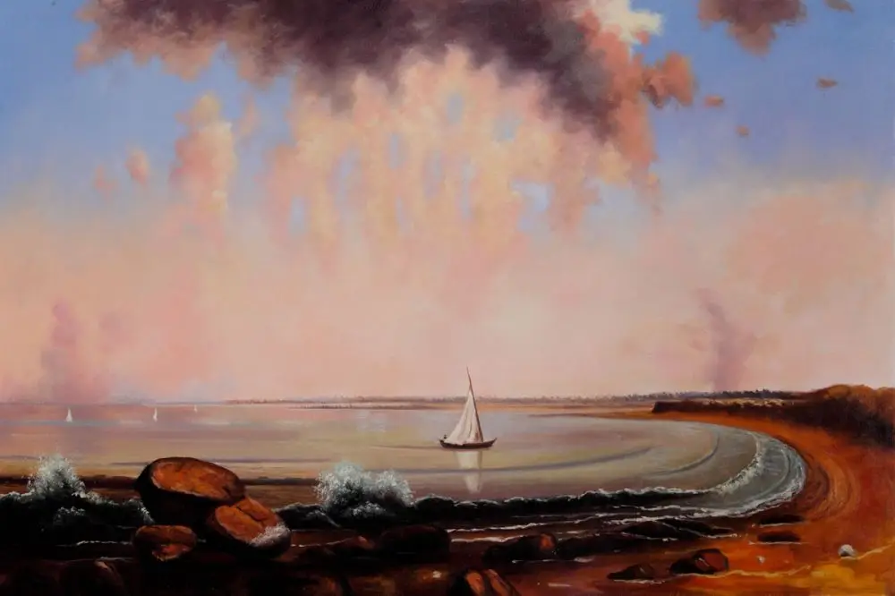 Beautiful Seascape Painting Home Decoration Painting Shore Scene Point Judith by Martin Johnson Heade Wall Arts Hand Painted
Beautiful Seascape Painting Home Decoration Painting Shore Scene Point Judith by Martin Johnson Heade Wall Arts Hand Painted