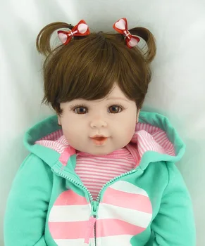 20" Silicone reborn baby doll toys lifelike princess girl doll reborn short curly brown hair child fashion dolls gift
20" Silicone reborn baby doll toys lifelike princess girl doll reborn short curly brown hair child fashion dolls gift