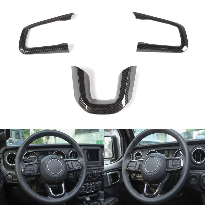 YAQUICKA Car Steering Wheel Decoration Bezel Cover Car Styling Stickers For Jeep Wrangler JL 2018 UP New 3Pcs/set 
YAQUICKA Car Steering Wheel Decoration Bezel Cover Car Styling Stickers For Jeep Wrangler JL 2018 UP New 3Pcs/set