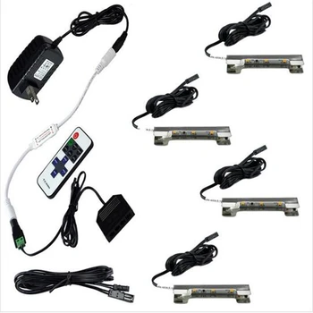 LED Under Cabinet Lights for Glass Edge Shelf Back Side Clip Clamp Strip Lighting 4 Lamps Kit with RF Remote Control and Adapter
LED Under Cabinet Lights for Glass Edge Shelf Back Side Clip Clamp Strip Lighting 4 Lamps Kit with RF Remote Control and Adapter