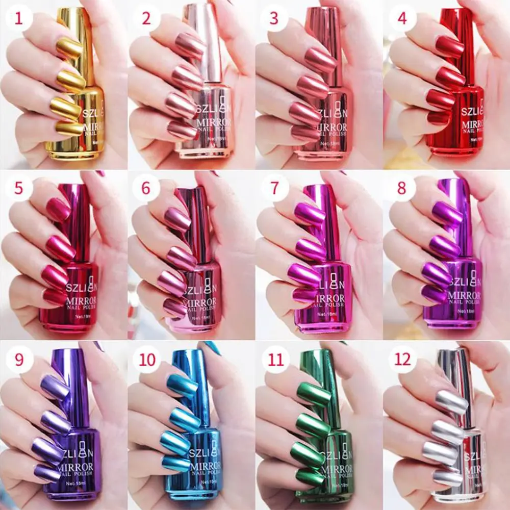 Quick Drying Nails Polish Mirror Titanium Nail Polish Durable Flow Of Gold Non-peelable Metal Nail Art Women Beauty 12 Colors
Quick Drying Nails Polish Mirror Titanium Nail Polish Durable Flow Of Gold Non-peelable Metal Nail Art Women Beauty 12 Colors