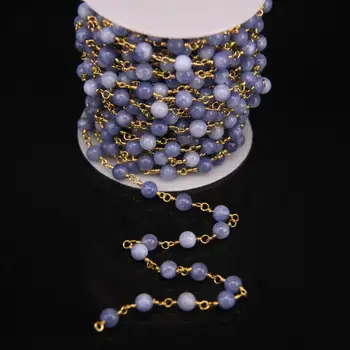 5Meter/lot,Natural Blue Malaysian Jades Gems Round bead Rosary Chain,Aquamarines color Jaspers Gold plate Wire Wrapped Chain
5Meter/lot,Natural Blue Malaysian Jades Gems Round bead Rosary Chain,Aquamarines color Jaspers Gold plate Wire Wrapped Chain