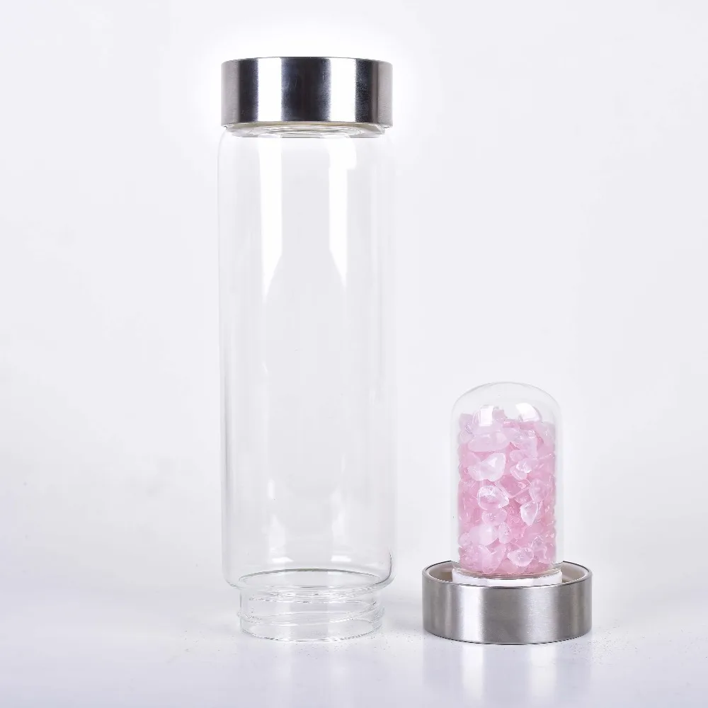 New Product Crystal Quartz Bottle Gemstone Glass water bottle Hydrotherapy Health cup Gem water bottle Energy bottle for gifts
New Product Crystal Quartz Bottle Gemstone Glass water bottle Hydrotherapy Health cup Gem water bottle Energy bottle for gifts