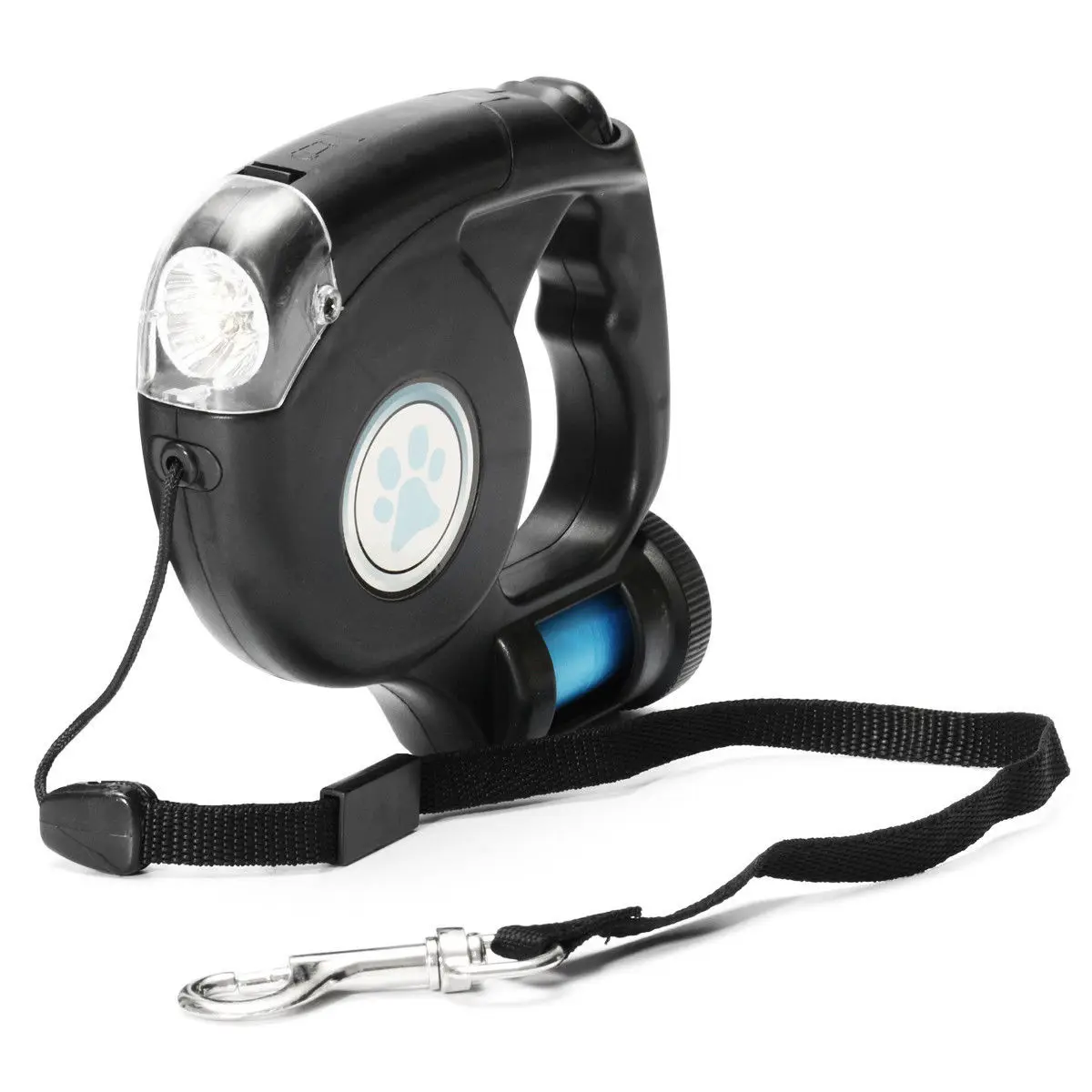 4.5M LED Flashlight Extendable Retractable Pet Dog Leash Lead with Garbage Bag for retail
4.5M LED Flashlight Extendable Retractable Pet Dog Leash Lead with Garbage Bag for retail