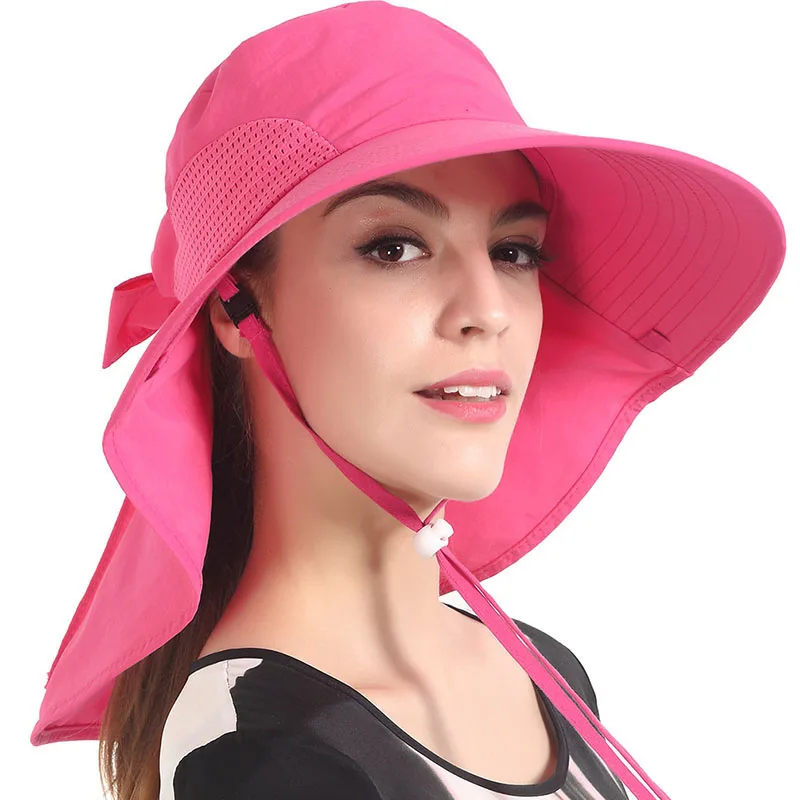 Women Fishing Hats Large Sun Shade 99.9% UV Block Heat Insulation Ladies Female Outdoor Waterproof Beach Travel Cap-Rose Red
Women Fishing Hats Large Sun Shade 99.9% UV Block Heat Insulation Ladies Female Outdoor Waterproof Beach Travel Cap-Rose Red