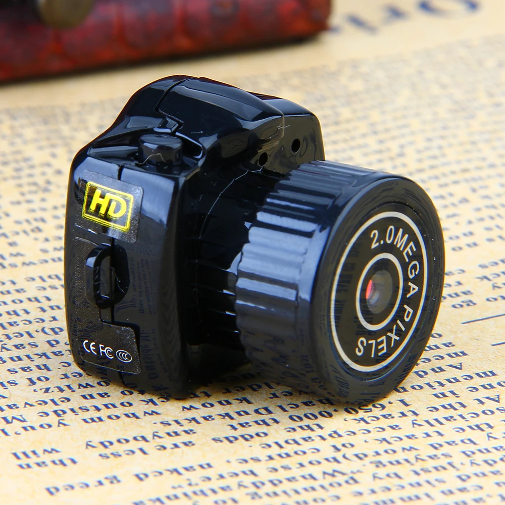 

ET Y2000 Mini Camera Kit Digital Camcorder Micro DV DVR Video Recorder HD Webcam Small Thumb Camera with Keychain Cam Cameras